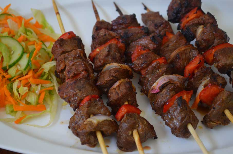 beef / fish mishkaki