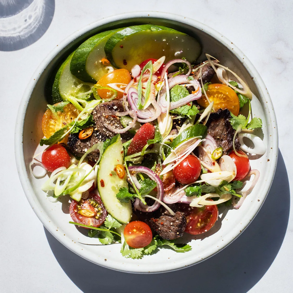 spicy beef salad