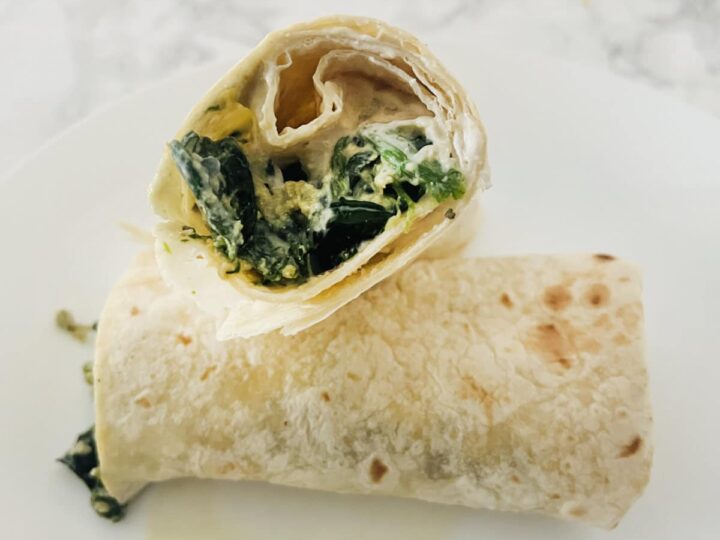 spinach mushroom wrap